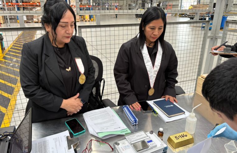 MP inmoviliza barra de oro e inicia investigación por lavado de activos