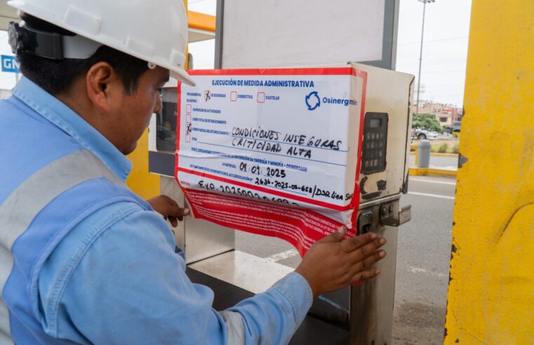 Osinergmin cierra 23 grifos inseguros en megaoperativo