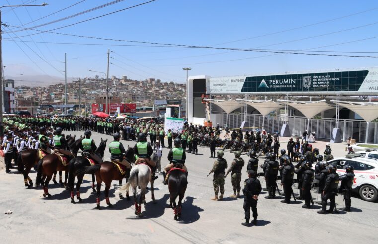 Entra en operatividad plan policial por PERUMIN 37