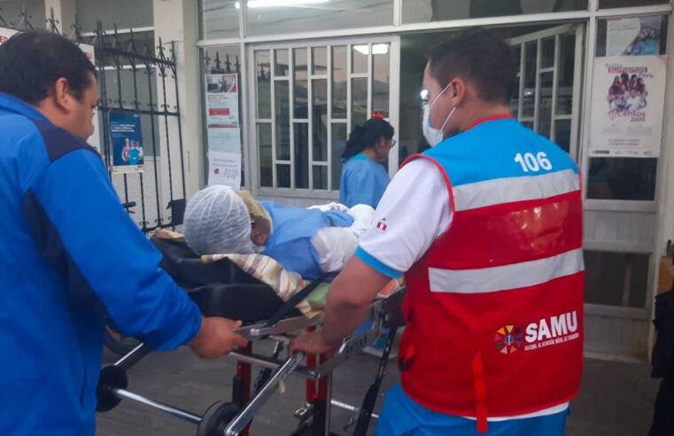 Personal de SAMU traslada a quemados