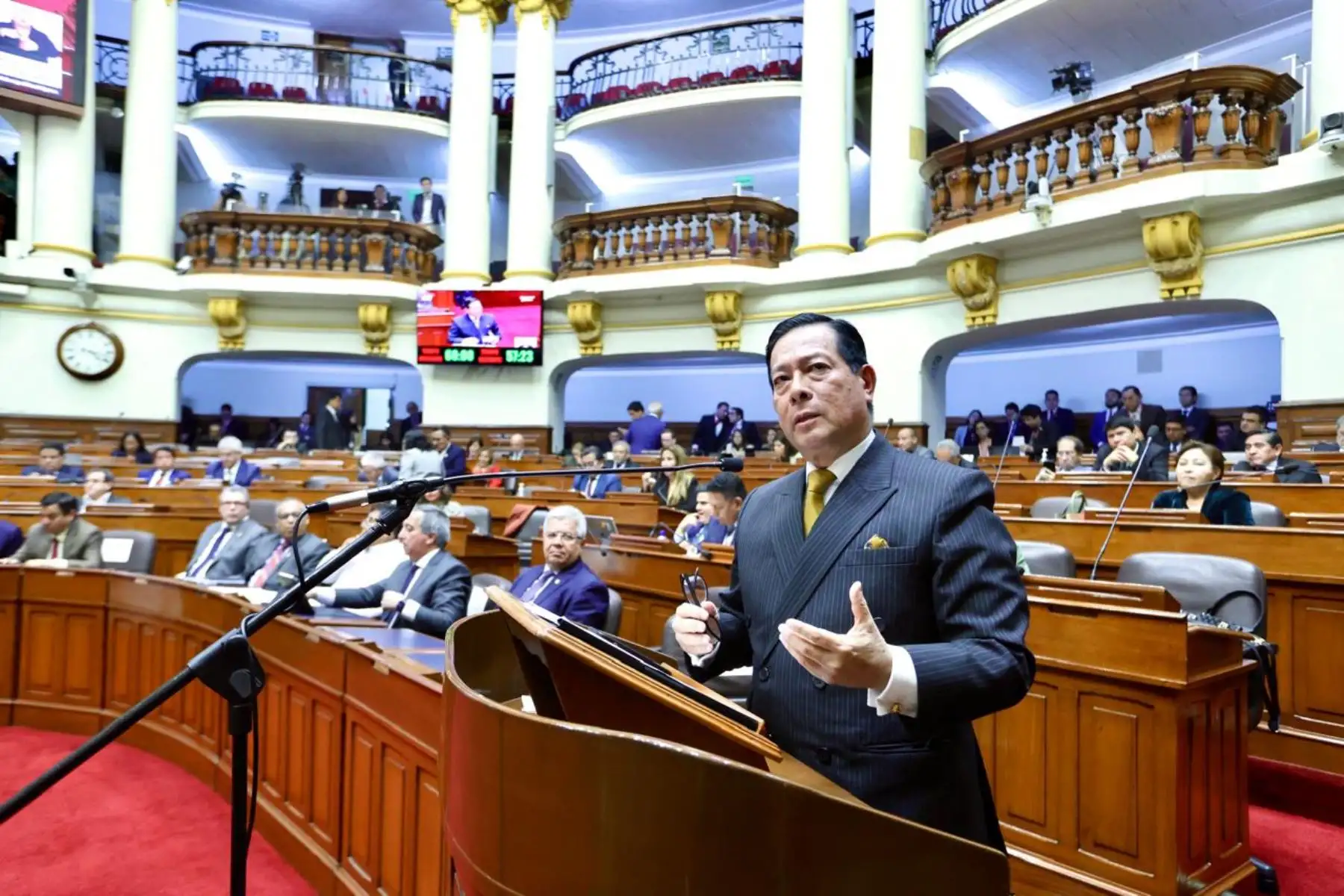 Arana y su gabinete ante el Congreso por avance de criminalidad