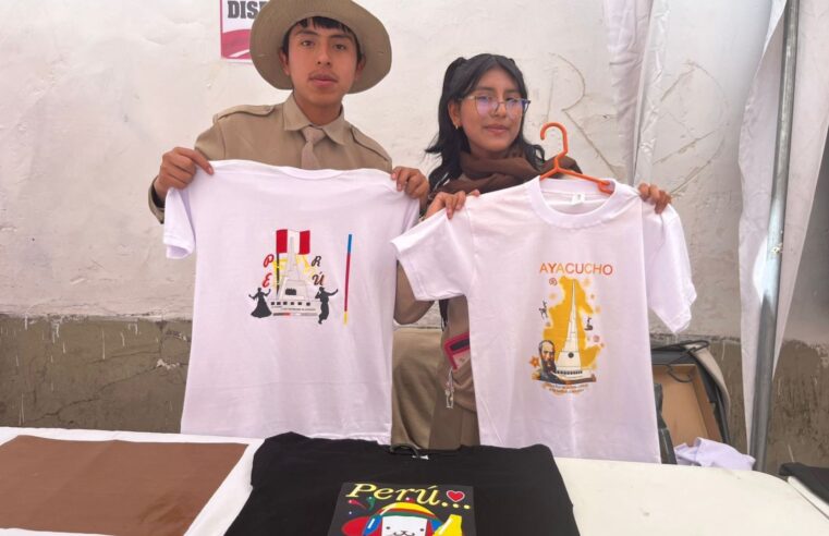 Escolares de colegio Mariscal Cáceres impulsan emprendimiento textil