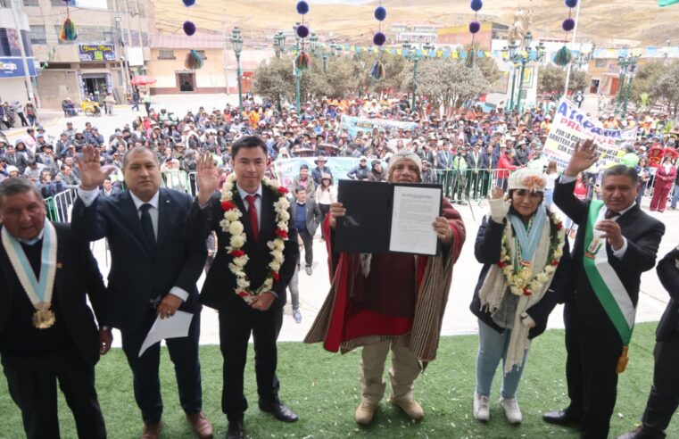 Firman adenda para mantenimiento de vía de 68 km sin costo para el Estado