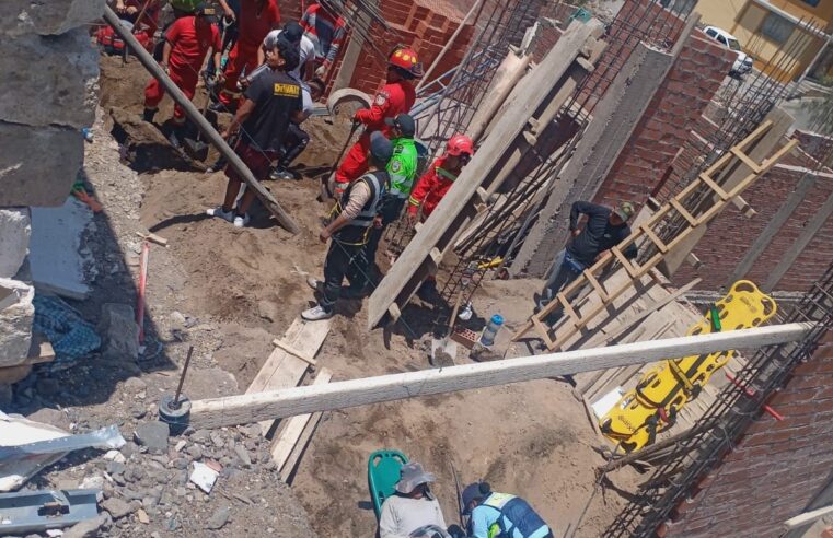 Un trabajador muerto y otro herido tras derrumbe en obra de Cayma