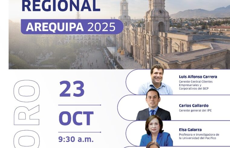 Arequipa será sede del 6.º Foro de Desarrollo Económico Regional 2025