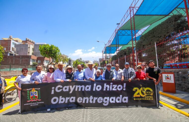 Entregan nueva obra de mejoramiento vial y peatonal en dos urbanizaciones
