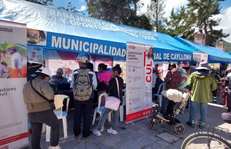 Feria multiservicios se realizará en Caylloma