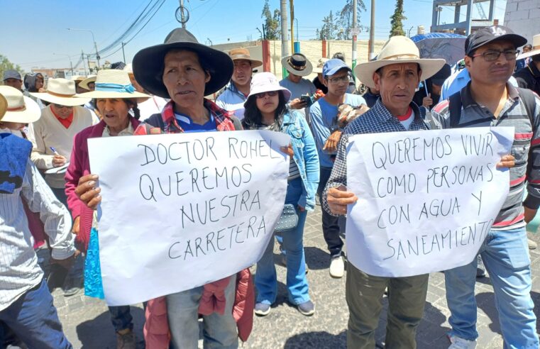 Residentes de Cayarani exigen al GRA cumplir compromisos y reiniciar obras paralizadas