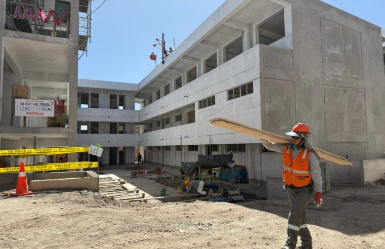 Obra del colegio Héroes del Cenepa con avance del 60 %