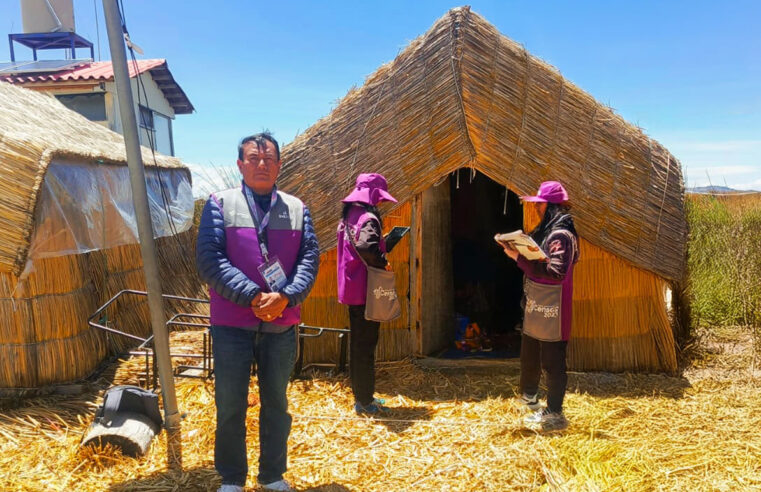 INEI inicia jornada en las islas flotantes de los Uros