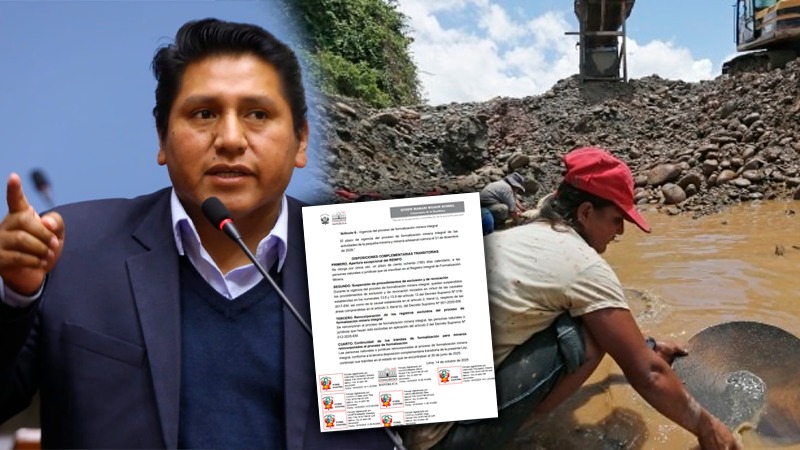 Congresista Quispe busca ampliar vigencia de Reinfo hasta 2028