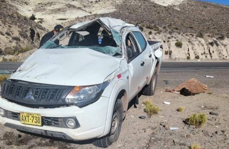 Accidente en Pampa Cañahuas deja una mujer fallecida y dos heridos