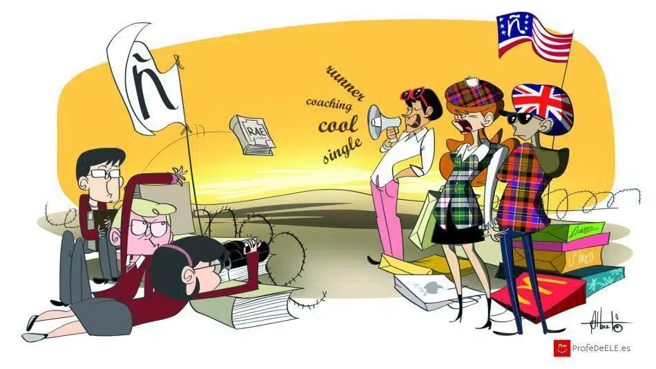 “Hablar con términos en inglés es una semejante falta de respeto a nuestra lengua”