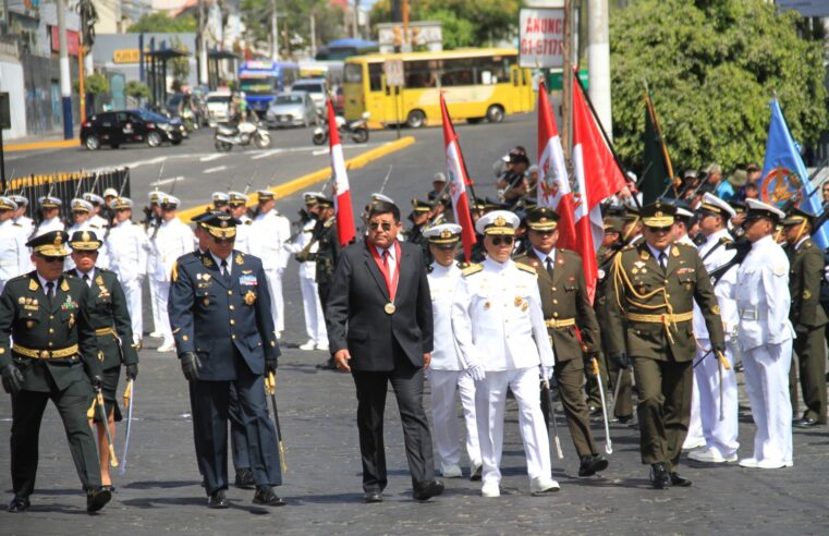 Arequipa rindió homenaje al héroe Miguel Grau en el 146° aniversario del Combate de Angamos