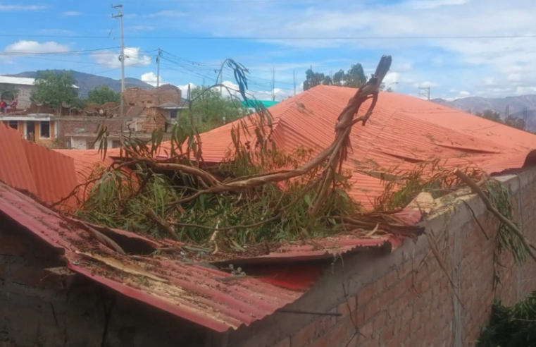 Vientos fuertes provocan daños materiales en quince viviendas
