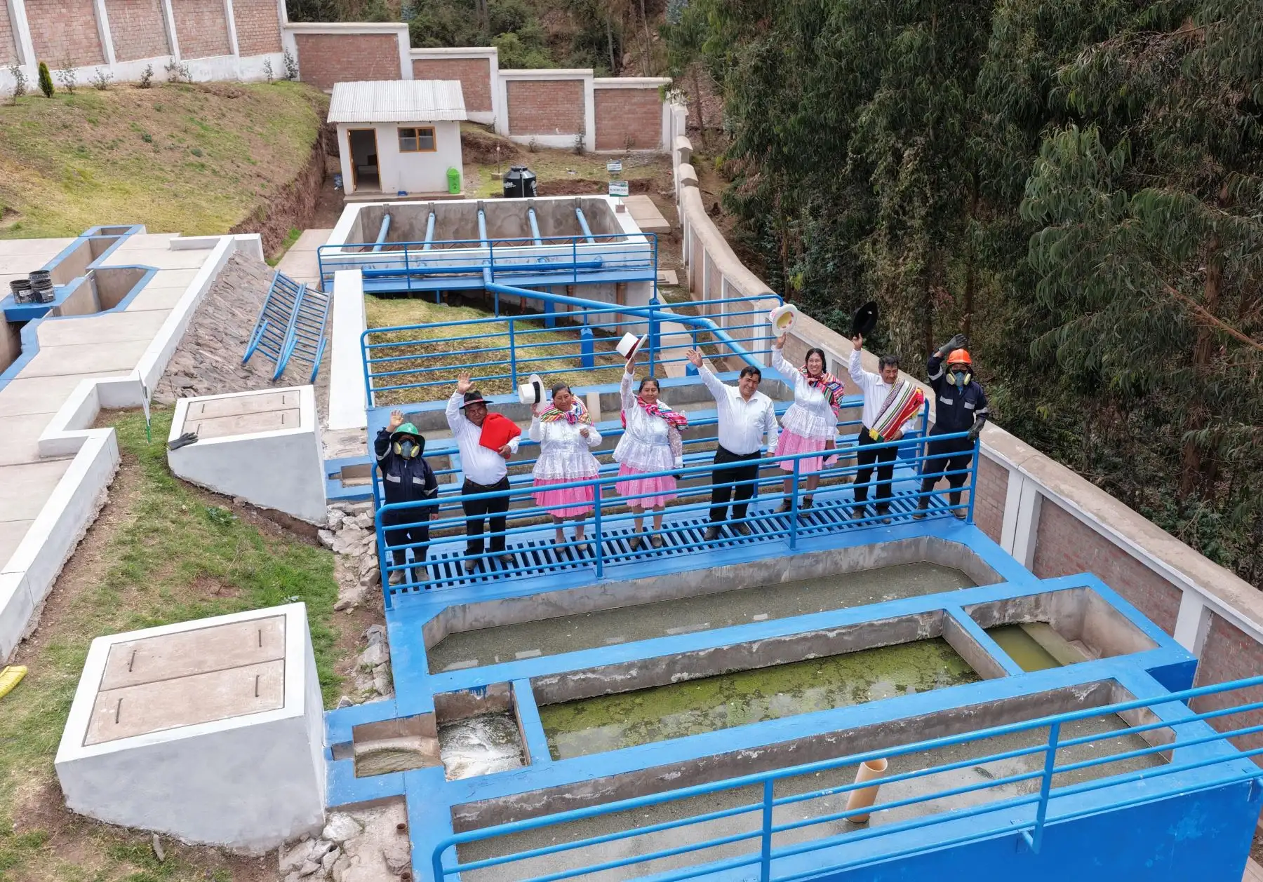 Construyen planta de tratamiento de aguas residuales en Huillcarpay