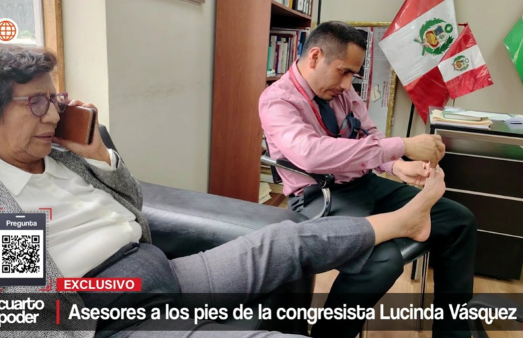 Congresista obliga a sus asesores a cortarle las uñas de los pies