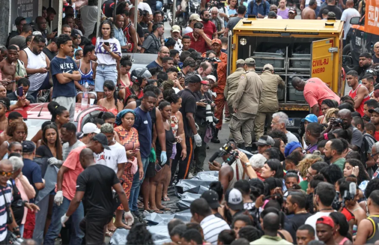 Suben a 132 fallecidos en operación policial más letal en Río de Janeiro