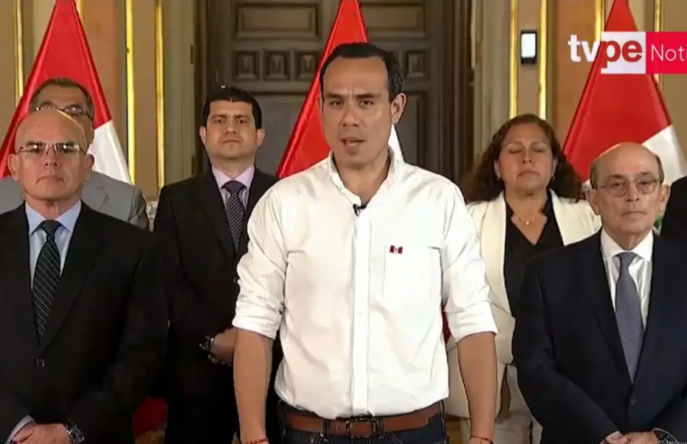 Presidente Jerí anuncia estado de emergencia para frenar criminalidad