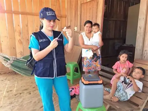 El 100 % de niños menores de 5 años fueron vacunados contra la influenza