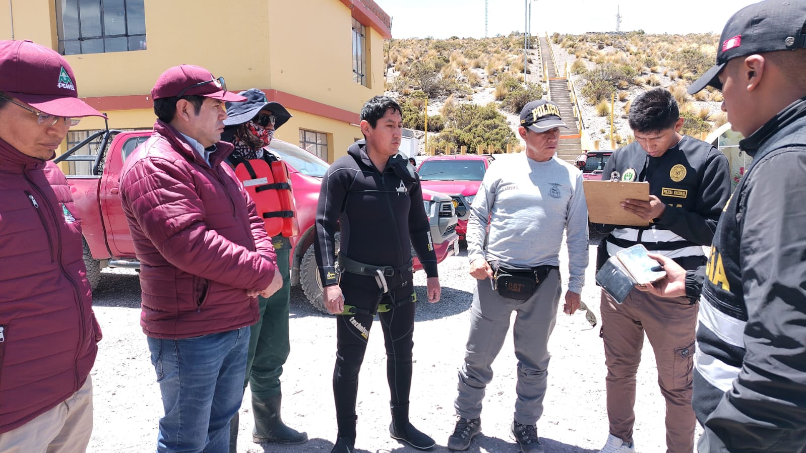 Cuatro días de búsqueda en represa Aguada Blanca sin resultados