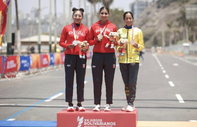 Kimberly García arrasó en marcha de los Juegos Bolivarianos