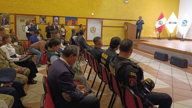 IGP presenta estudio sobre riesgos volcánicos del Misti en Paucarpata