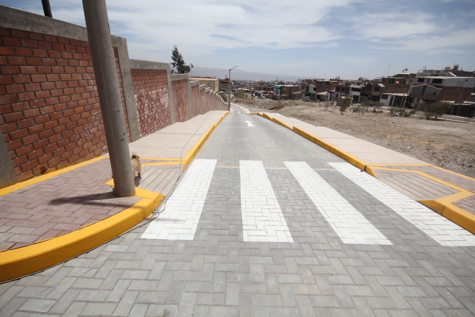 Inauguraron obra de asfaltado y adoquinado en parte alta del distrito