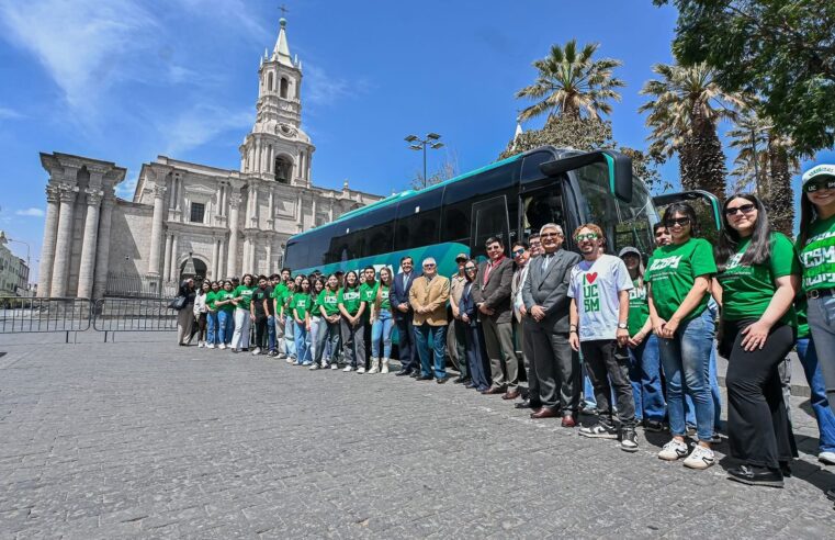 UCSM, primera universidad en incorporar buses eléctricos para estudiantes
