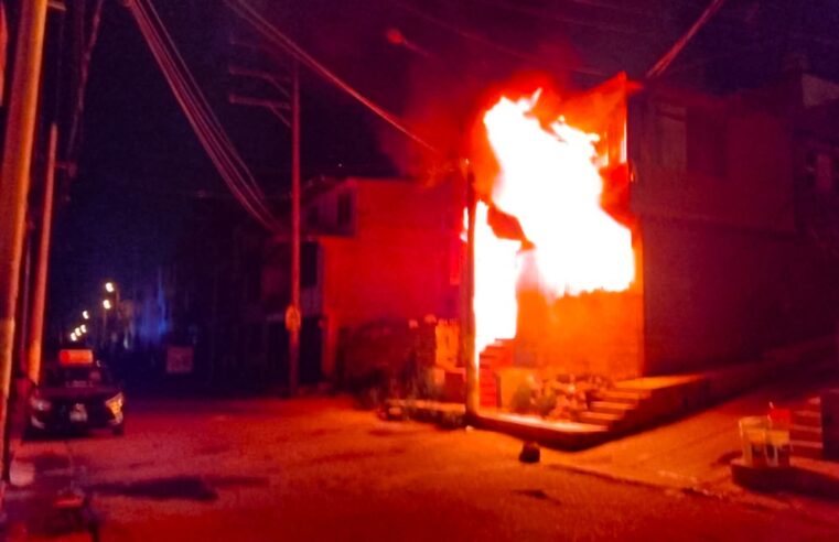 Incendio en vivienda de Jacobo Hunter deja a un ciudadano con quemaduras