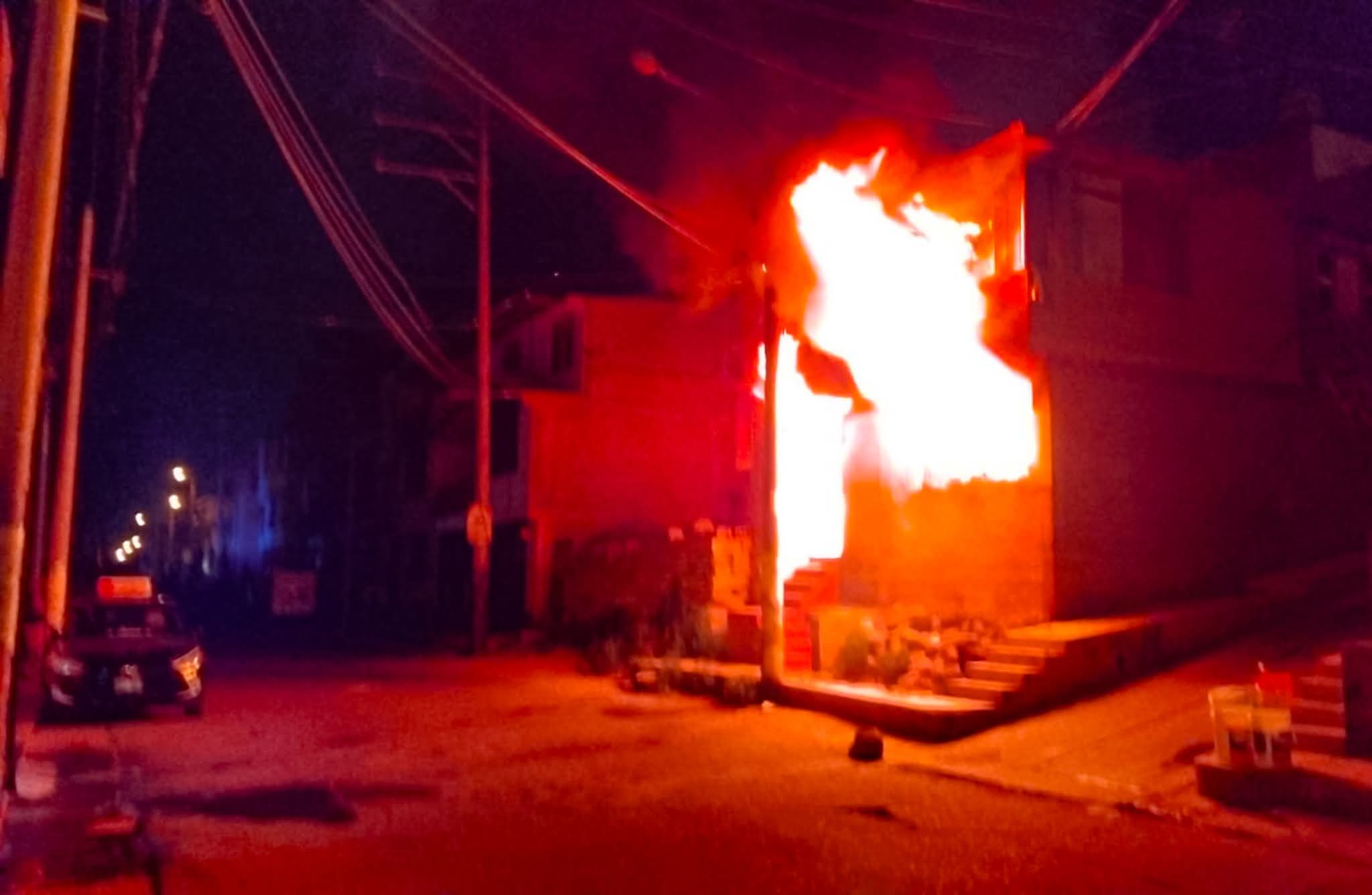 Incendio en vivienda de Jacobo Hunter deja a un ciudadano con quemaduras
