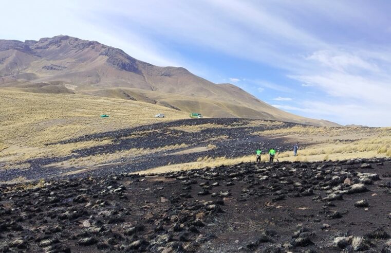Logran apagar llamas de incendio forestal en Sibayo
