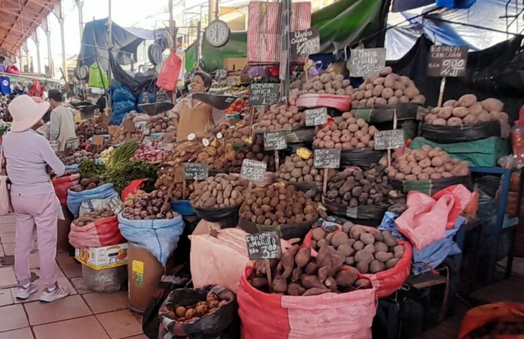Baja precio de la papa y huevo en los mercados de Arequipa