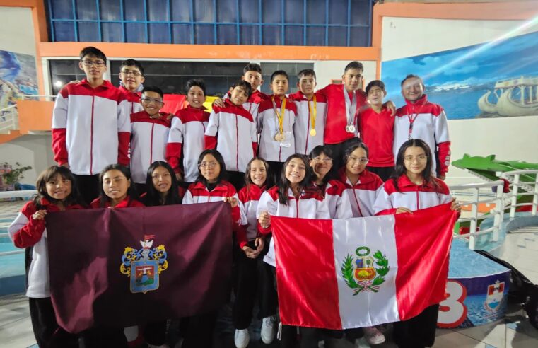 Arequipa ganó el torneo de natación “niñez trasandina”