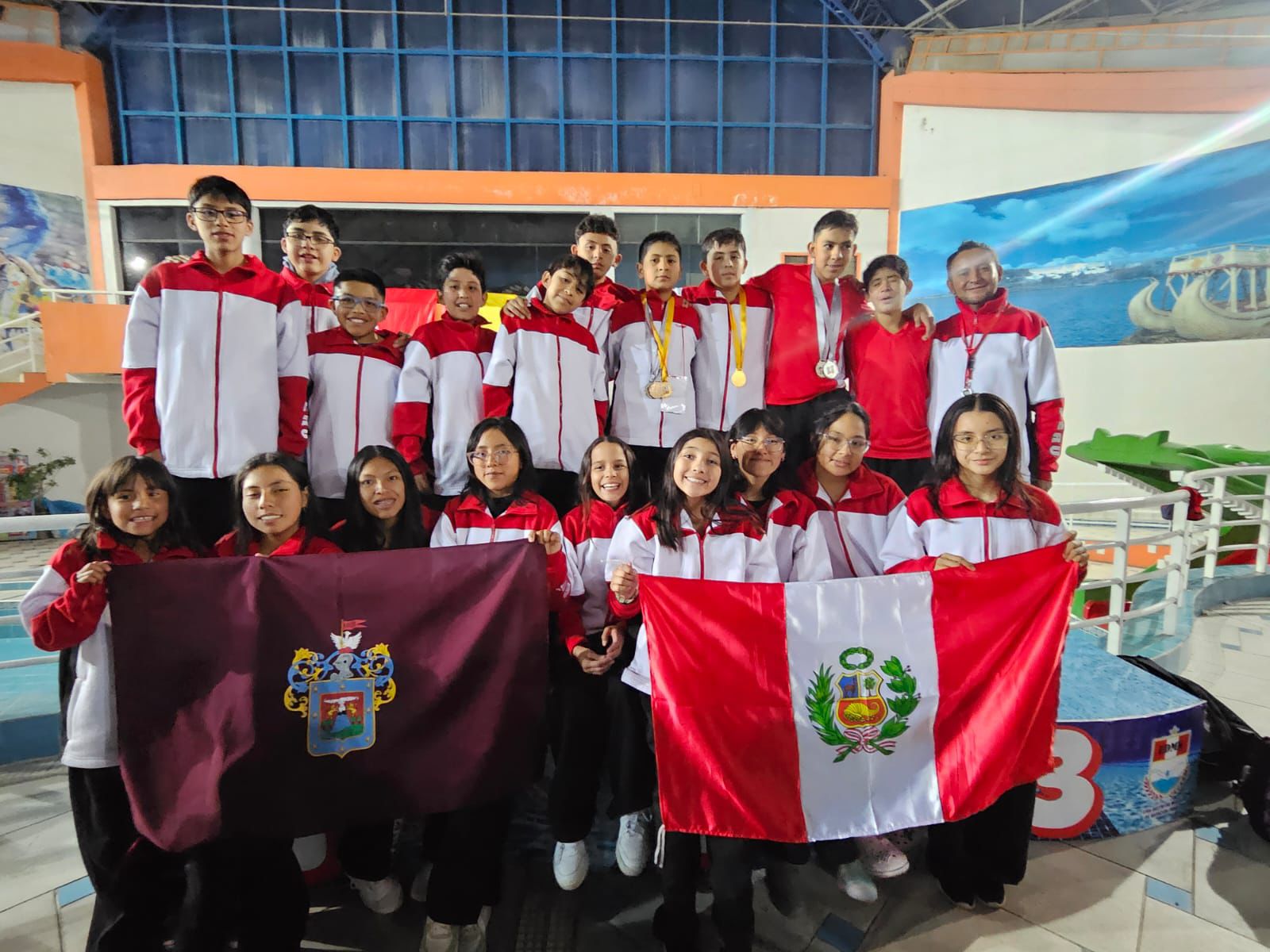 Arequipa ganó el torneo de natación “niñez trasandina”