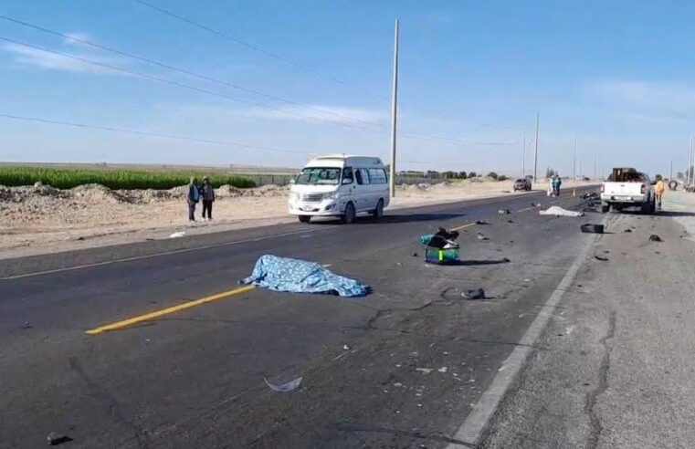 Pierden la vida en accidente de moto en Panamericana Sur