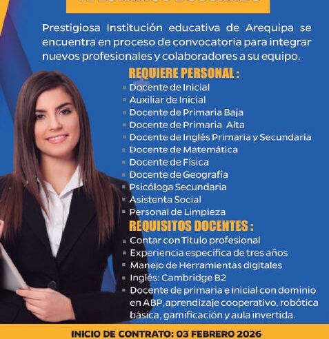 Convocatoria de personal