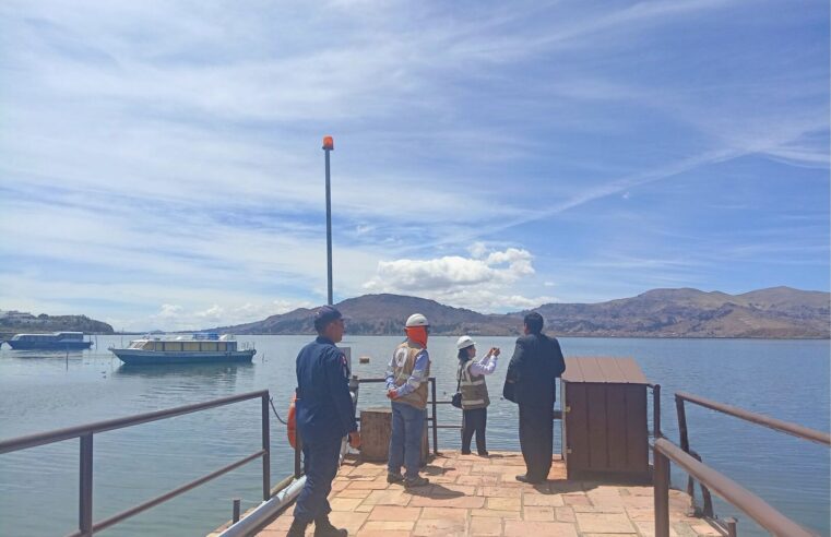 Supervisan obligaciones ambientales en embarcadero del lago Titicaca