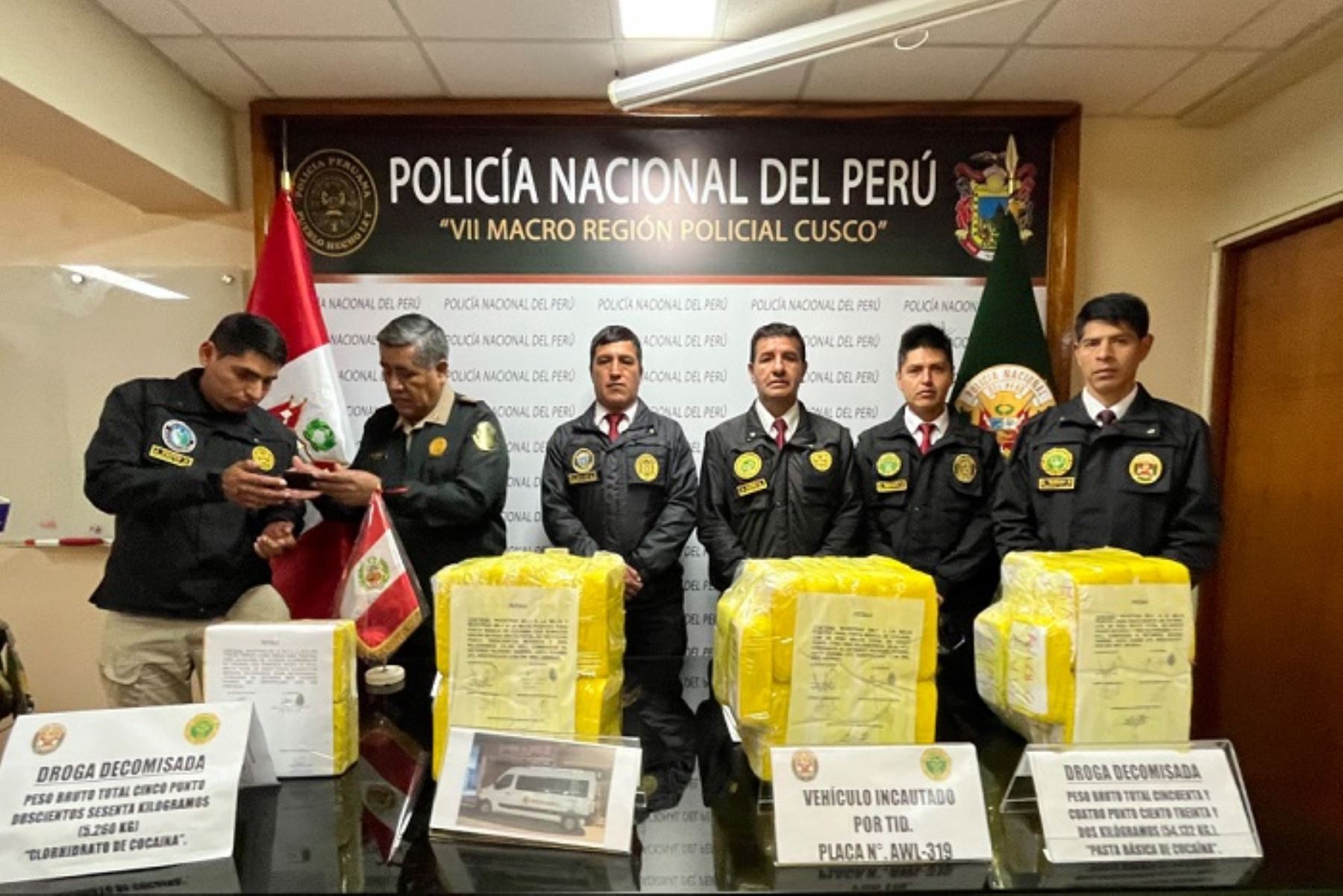 Capturan a presuntos narcotraficantes e incauta casi 60 kilos de cocaína