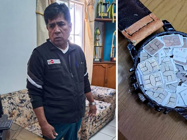 Dictan prisión preventiva para trabajador del INPE que trató de ingresar chips al penal de Socabaya