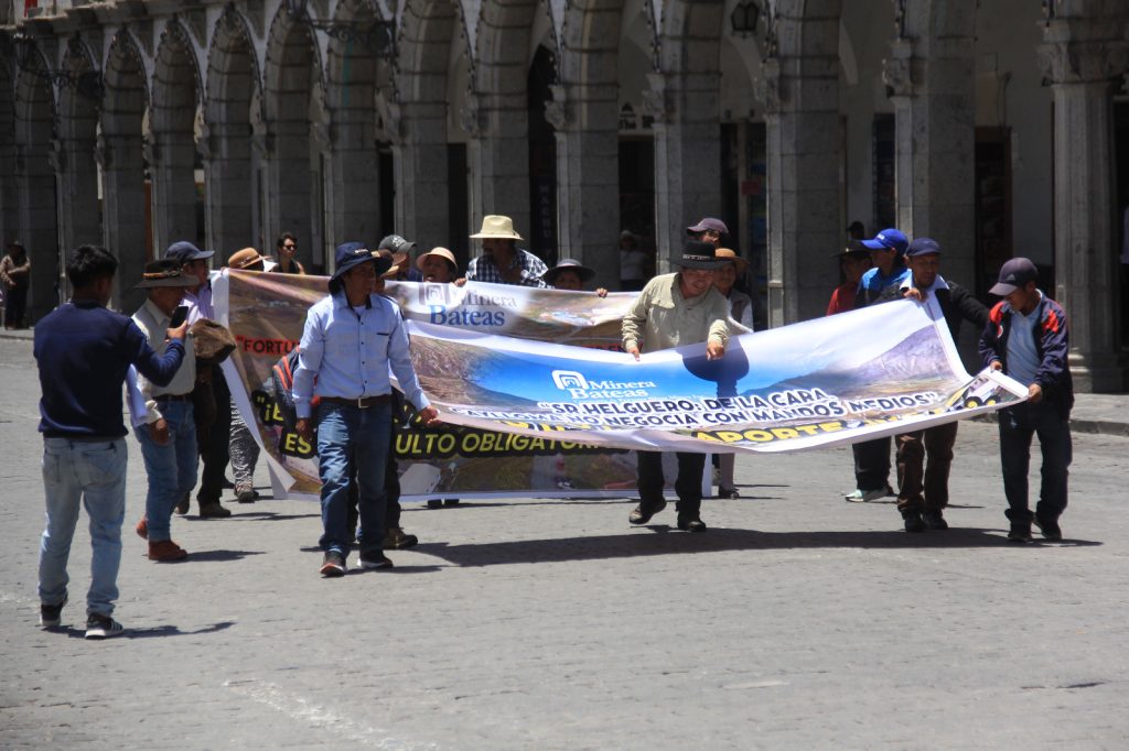 Caylloma exige incremento del canon a minera Bateas por aumento de producción