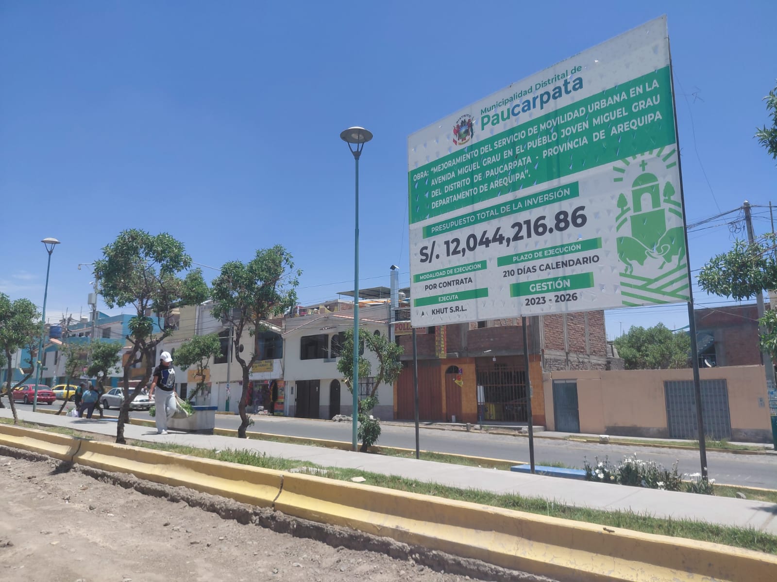 Exigen celeridad en avenida Miguel Grau para evitar desastres por lluvias