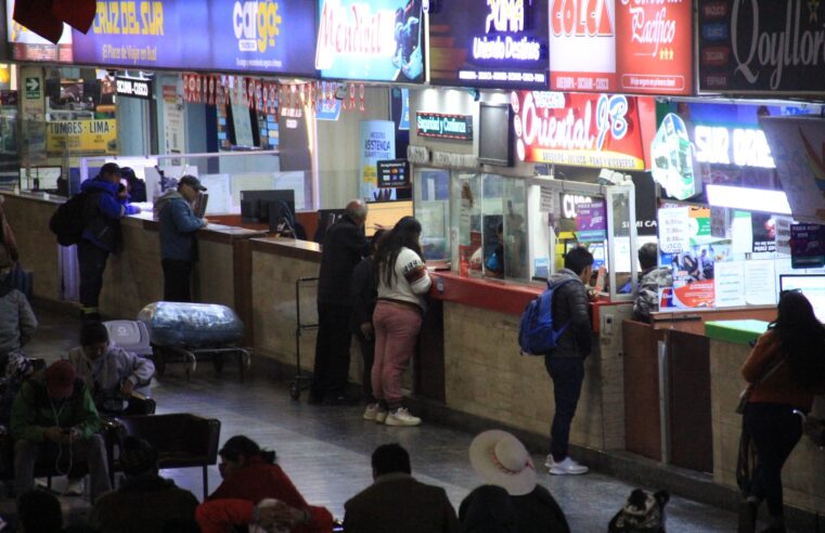 Tarifas de pasajes interprovinciales se incrementó en más del 40%