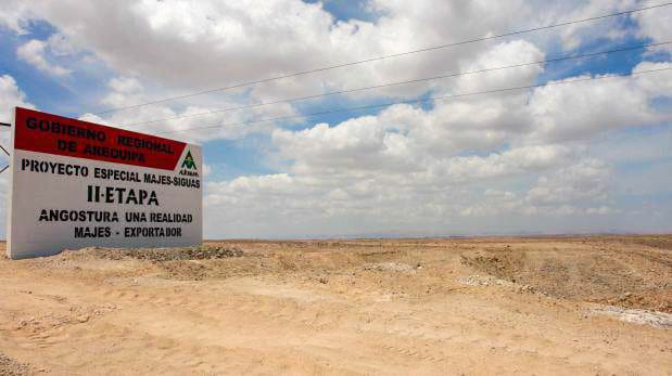 Habilitarán terrenos de la II Etapa del proyecto Majes Siguas