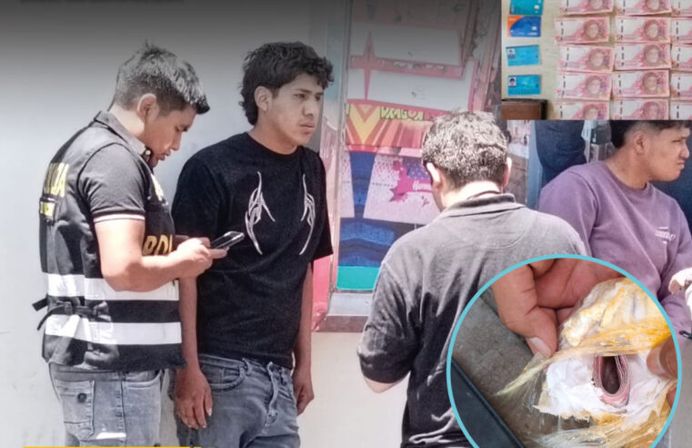 Detienen a dos implicados en circulación de billetes falsos en Bustamante