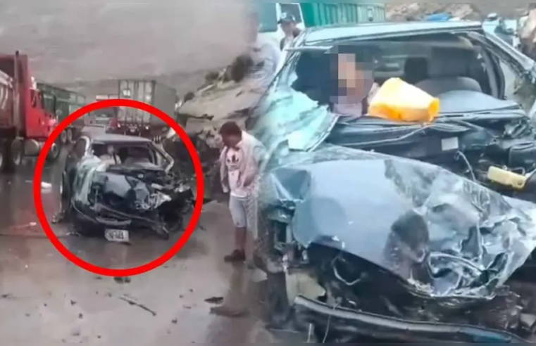 Niña de tres años muere en violento choque entre camioneta y tráiler