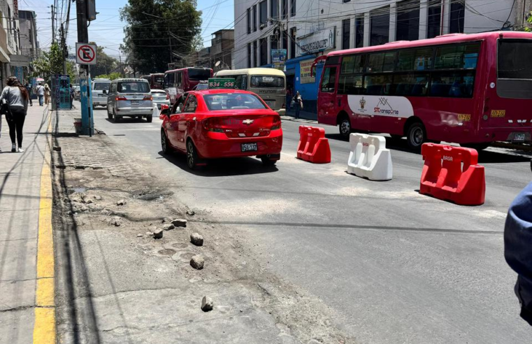 Prueba en vacío del carril segregado para buses del SIT