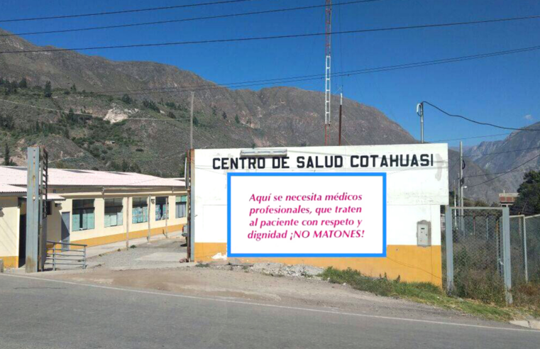 Obras en centro de salud de Cotahuasi no concluirán antes de las lluvias