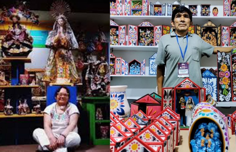 Distinguieron  a ceramista cusqueña y retablista ayacuchano