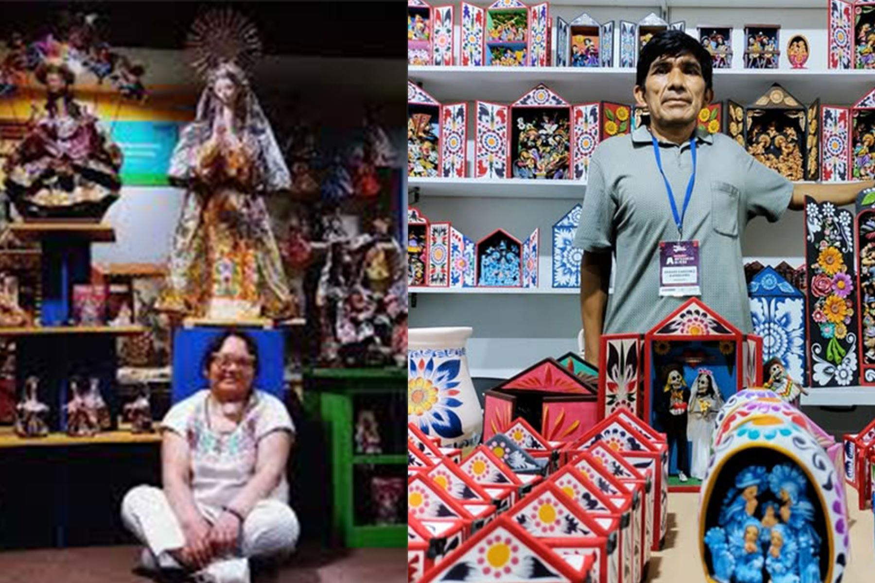 Distinguieron  a ceramista cusqueña y retablista ayacuchano